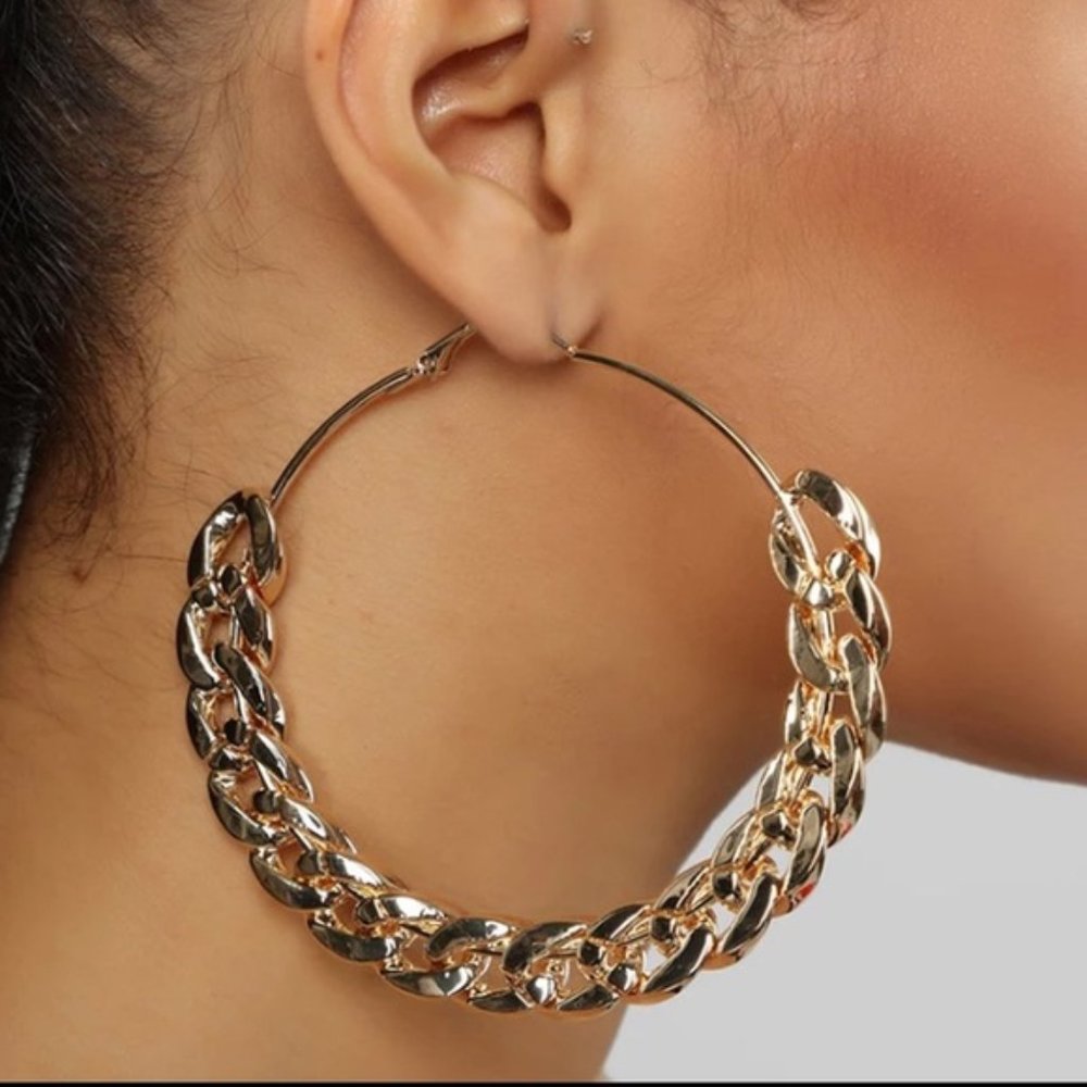 BIG Cuban Link Hoops